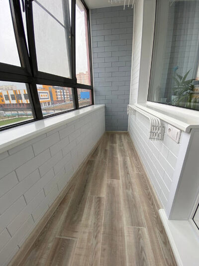 Отделка балкона 